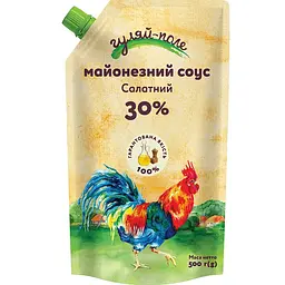 Майонезний соус Гуляй-поле Салатний 30% 500 г