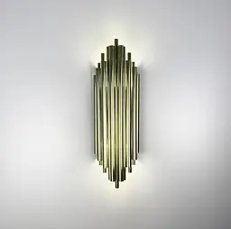 Дизайнерський настінний світильник Harmonic Gold Line F WS 17A/2 GD - мініатюра 3