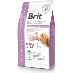 Корм сухий Brit VetDiet Dog Ultra-hypoallergenic для собак при проблемах з травленням з комахами 2 кг