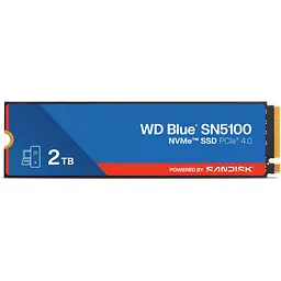 Накопичувач SSD Western Digital m.2 NVMe 2TB WD Blue SN5100 PCIe 4.0x4 QLC 3D (WDS200T5B0E-00CPE0)