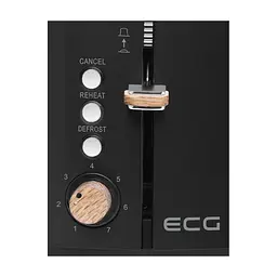 Тостер ECG ST 2768 Timber Black - мініатюра 6