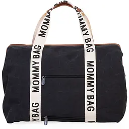 Сумка Childhome Mommy bag Signature - Canvas Black, чорна (CWMBBSCBL) - мініатюра 5