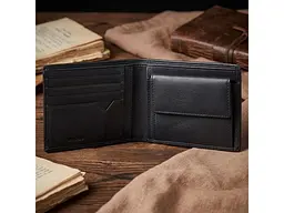 Чоловічий портмоне натуральна шкіра Cortina 5013 nero Чорне 12,5x9,5x1,5 см TONY PEROTTI acs0032389 - мініатюра 4