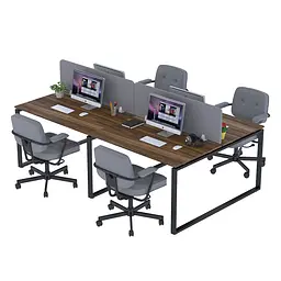 Письмовий стіл на 4 місця ND4-240x140 Loft Design (Горіх Модена)