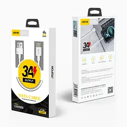 Кабель Aspor A107 USB – Type-C 3A/1.2м- білий - мініатюра 2