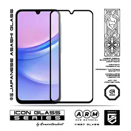 Захисне скло для Samsung Galaxy A15 4G (A155), Icon, 2.5D загартоване скло, повне проклеювання, глянсове, удароміцне, з олеофобним покриттям, сумісне з чохлами, міцність 9H, проста установка, ArmorStandart (ARM74603) - мініатюра 2