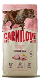 Сухий корм Carnilove True Fresh Turkey для cобак індичка 12 кг