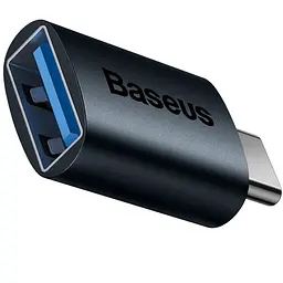 Перехідник OTG USB 3.1 AF to USB-C blue Baseus (ZJJQ000003)