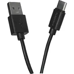 Мережевий зарядний пристрій Florence 1USB 2A + Type-C Cable Black (FL-1020-KT) - мініатюра 3