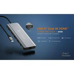USB-Хаб j5create JCD398-N, USB Type-C 5-в-1 (JCD398-N) - мініатюра 11