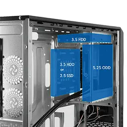 Корпус Chieftec UNI UC-03B-OP, без БЖ, ATX, Black - мініатюра 9