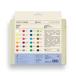 Набір олівців кольорових 99IDEAS "Color Expert" 24 кольори, Basic Set, металева коробка, 99CE-24BAS - мініатюра 2
