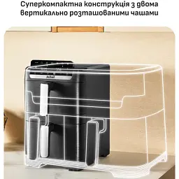 Мультипіч Tefal Easy Fry Crispy Stack 2700 Вт чорна (EY7528E0) - мініатюра 7