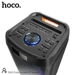 Портативна акустика Hoco DS41 plus Cody Portable BT speaker караоке 40W бездротова - мініатюра 3