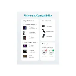 Кабель Anker 322 USB-C - USB-C, 1.8 м, White (A81F6H21) - мініатюра 4