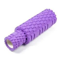 Масажний ролик EasyFit Grid Roller Double 33 см Фіолетовий