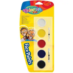 Фарба для обличчя 5 кольорів COLORINO 15950PTR Різнокольоровий (5907690815950)