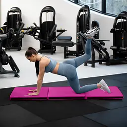 Мат гімнастичний твердий Gymtek 5см рожевий - мініатюра 3