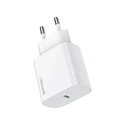 МЗП USAMS US-CC226 T65 PD20W TYPE-C Fast Charger (EU) White