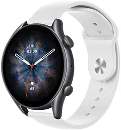 Ремінець ArmorStandart Silicone Watch Strap 22mm White (ARM80668) - мініатюра 2