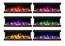 Тристоронній електрокамін ArtiFlame AF60TS — 150 см, 3D-ефект полум’я, LED-підсвічування та обігрів - мініатюра 8