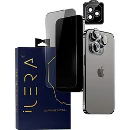 Захисне скло iLera Premium Sapphire Ultra + Corning Glass для Apple iPhone 15 Pro (iLPrSap15Pro) [99325]