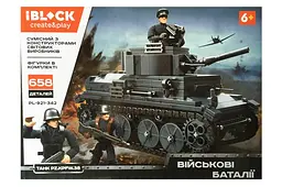 Конструктор IBLOCK PL-921-342 Військові баталії, 658 деталей, фігурки у комплекті, в коробці 45 x 7 x 33 с