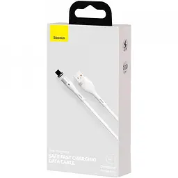 Кабель Baseus Zinc Fabric Magnetic Cable USB to Lightning 2.4A 1m CALXC-K02 White - мініатюра 4