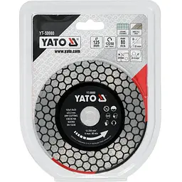 Диск відрізний алмазний по фарфору і граніту Yato Ø=125/22.2x1.8мм (YT-59980) - мініатюра 4