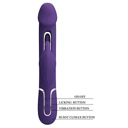 Вібратор PRETTY LOVE Kampas dark Purple PRETTY LOVE BW-500025-2 101623 - мініатюра 3