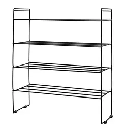 Етажерка для взуття Fabrika Home Art Max 64х25х77 см Чорний (FK1076B)