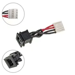 Роз'єм живлення PJ203 Toshiba (Satellite: A20 A25 P100 P105) с кабелем (4 pin)