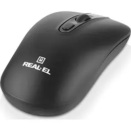 Комп'ютерна мишка Real-El RM-350W Wireless Black/Gray (EL123200043) - мініатюра 4