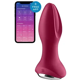 Анальна смарт вібропробка із перлинним масажем Satisfyer Rotator Plug 2+ Violet - мініатюра 2
