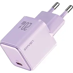 Мережевий зарядний пристрій Usams US-CC183 20W Purple (CC183TC03) [139650] - мініатюра 2