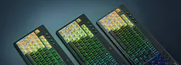Razer Клавіатура механічна BlackWidow V4 Low-profile HyperSpeed, 104key, Green Switch, USB-A/WL/BT, EN, RGB, чорний - мініатюра 6
