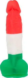 Кольоровий фалоімітатор Addiction - LEONARDO - 7" - 3 COLOURS, 17,8 см, силікон - мініатюра 2
