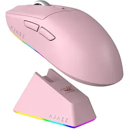 Миша Ajazz AJ139 V2 MC Wireless/Bluetooth/USB Pink Charging Dock (AJ139-V2-MC-Pink) - мініатюра 3
