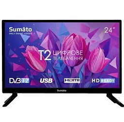 Телевізор 24" 24HT03, Black, LED, 1366x768, 60 Гц Sumato teh0019708