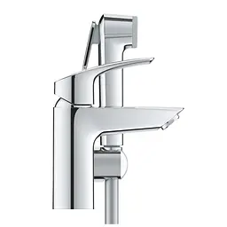 Змішувач для умивальника S-Size з гігієнічним душем Grohe Eurosmart New 23124003, Хром - мініатюра 3