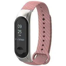 Ремінець Carbon Band Mi Band 3/4/5/6 Рожевий
