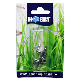 Кран на два виходи (метал) Hobby Metallic Air Valve 4/6 мм 2-Ways (63340)