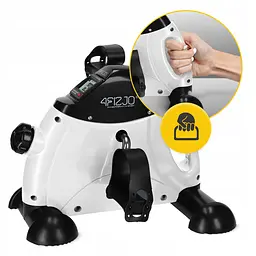 Міні велотренажер 4FIZJO Active 2 в 1 для рук та ніг White/Black (P-5905973406413) - мініатюра 3