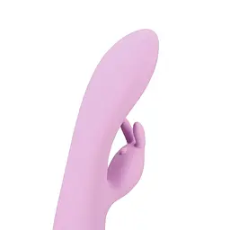 Вібратор-кролик Loveline Ultra Soft 22.5 см (бузковий) - мініатюра 4