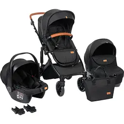 Коляска для дитини універсальна 3 в 1 FreeON Comfort black (80852)