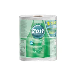 Паперові рушники Zen Professional Care 2 шари 770 відривів 100 м 1 рулон (5944582100312)