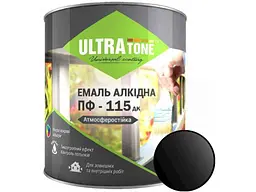 Емаль алкідна ПФ-115 ULTRA TONE чорний 0.9кг