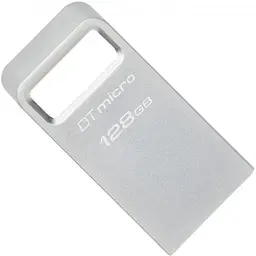 USB флеш-накопичувач Kingston DataTraveler Micro 128GB USB-A 3.2 Gen 1 Metal (DTMC3G2/128GB) [76454] - мініатюра 2