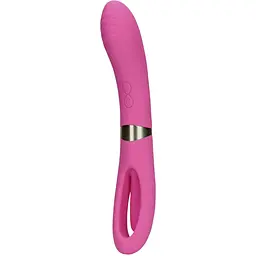 Вібратор Loveline Double Sided Flapping and G-Spot 24 см рожевий