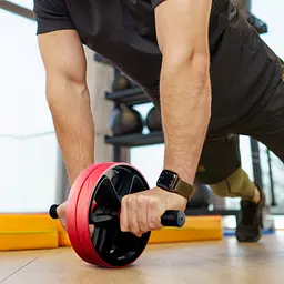 Ролик для пресу подвійний Gymtek червоний - мініатюра 9